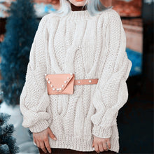 Load image into Gallery viewer, Round Neck Twist Knit Sweater
