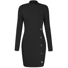 Load image into Gallery viewer, Pure Color Slim Sexy Knit Bodycon Dress
