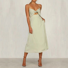 Load image into Gallery viewer, Solid Color Sling Sleeveless Dress
