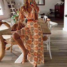 Load image into Gallery viewer, V Neck Printed Pleated Holiday Dress
