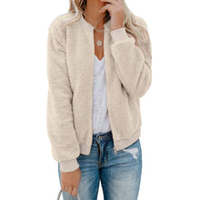 Load image into Gallery viewer, Classic Fashion Plush Zipper Jacket Coat
