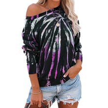 Load image into Gallery viewer, Tie-dye Printed Long-sleeved Sweatshirt T-shirt
