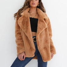 Load image into Gallery viewer, Plush Lapel Coat
