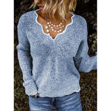 Load image into Gallery viewer, Solid Color Loose Fit Women Pullover Sweaters
