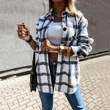Load image into Gallery viewer, Retro Casual Plaid Shirt Cardigan
