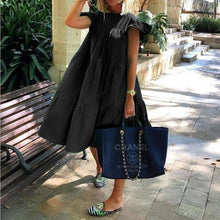 Load image into Gallery viewer, Sweet Casual Loose Fit Vacation Maxi Dress
