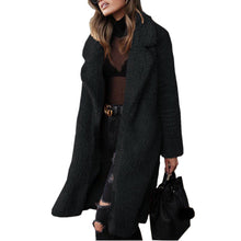 Load image into Gallery viewer, Lapel Collar Plush Coat
