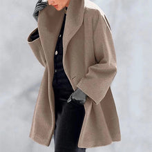 Load image into Gallery viewer, Hooded Woolen Coat
