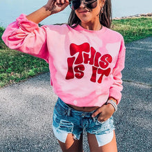 Load image into Gallery viewer, Tie-Dye Letter Printed Sweatshirt
