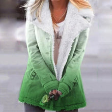 Load image into Gallery viewer, Gradient Printed Plush Warm Coat
