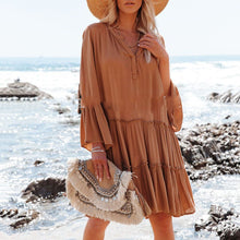 Load image into Gallery viewer, Chic Boho Vacation Casual Dress
