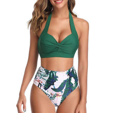 Load image into Gallery viewer, Vintage High Waist Printed Bikini Swimwear
