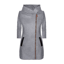 Load image into Gallery viewer, Hooded Zipper Sweatshirt Coat

