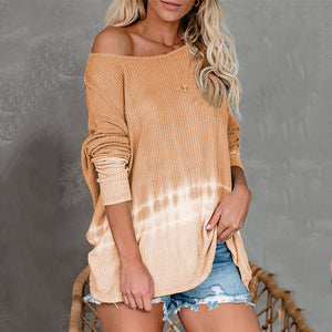 Digital Printed One-neck Sweater