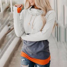 Load image into Gallery viewer, Stitching Slim Long-Sleeved Warm Sweatshirt
