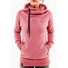 Load image into Gallery viewer, Long Sleeve Pocket Embroidered Hooded Sweatshirt
