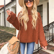 Load image into Gallery viewer, Solid Color Turtleneck Sweater
