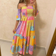 Load image into Gallery viewer, Fashion Colorful Printed Maxi Dress
