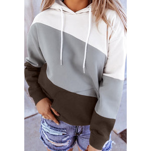 Contrasting Hooded Street Sweatshirt