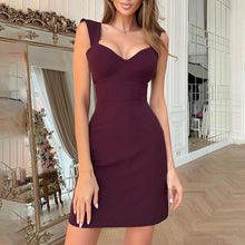 Load image into Gallery viewer, V-Neck Sexy Slim Party Bodycon Dress
