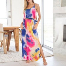Load image into Gallery viewer, Tie Dye Casual Loose Fit Maxi Dress
