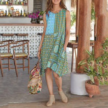 Load image into Gallery viewer, Fashion Boho Printed Casual Vacation Dress
