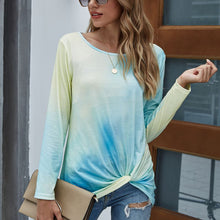 Load image into Gallery viewer, Tie-dye Gradient Kink Long-sleeved Top
