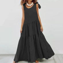 Load image into Gallery viewer, Sling Cotton And Linen Casual Maxi Dress
