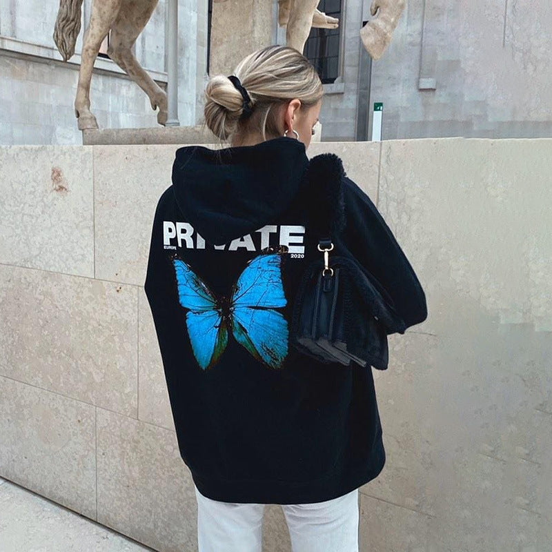 Butterfly Print Sweatshirt