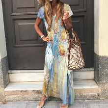Load image into Gallery viewer, Printed Casual Loose Short Sleeve Dress
