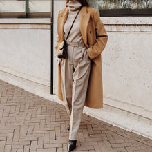 Load image into Gallery viewer, Long Sleeve Woolen Coat
