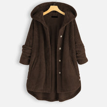 Load image into Gallery viewer, Hooded Fleece Coat
