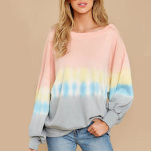 Load image into Gallery viewer, Printed Long-sleeved Round Neck Sweatshirt

