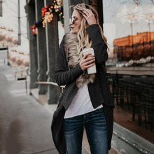 Load image into Gallery viewer, Large Fur Collar Cardigan Knitted Sweater Coat
