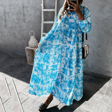 Load image into Gallery viewer, Fashion Floral Printed Loose Fit Maxi Dress
