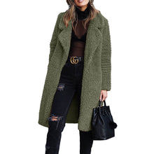 Load image into Gallery viewer, Lapel Collar Plush Coat
