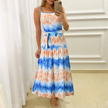 Load image into Gallery viewer, Water Ripple Print Sling Dress
