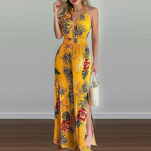 Holiday style Printed Sling Jumpsuit