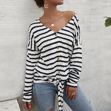 Load image into Gallery viewer, Striped Knitted Sweater
