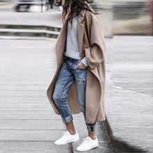 Load image into Gallery viewer, Fashion Woolen Long Coat
