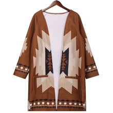 Load image into Gallery viewer, Ethnic Printed Cardigan Coat
