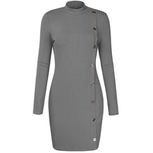 Load image into Gallery viewer, Pure Color Slim Sexy Knit Bodycon Dress
