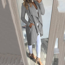 Load image into Gallery viewer, Lapel Slim Mid-Length Trench Coat
