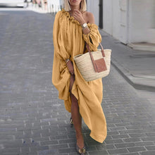 Load image into Gallery viewer, Fashion Off Shoulder Loose Fit Maxi Dress
