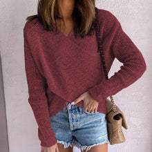 Load image into Gallery viewer, Solid Color Base Pullover Sweater

