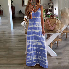 Load image into Gallery viewer, Casual Tie Dye Loose Fit Maxi Dress
