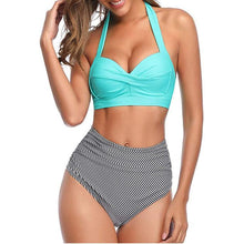 Load image into Gallery viewer, Vintage High Waist Printed Bikini Swimwear
