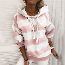 Load image into Gallery viewer, Striped Hooded Sweatshirt
