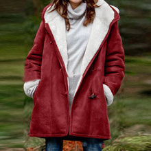Load image into Gallery viewer, Horn Button Hooded Coat
