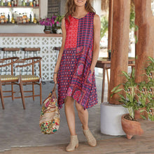 Load image into Gallery viewer, Fashion Boho Printed Casual Vacation Dress
